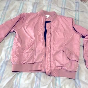 Pink H&M bomber jacket